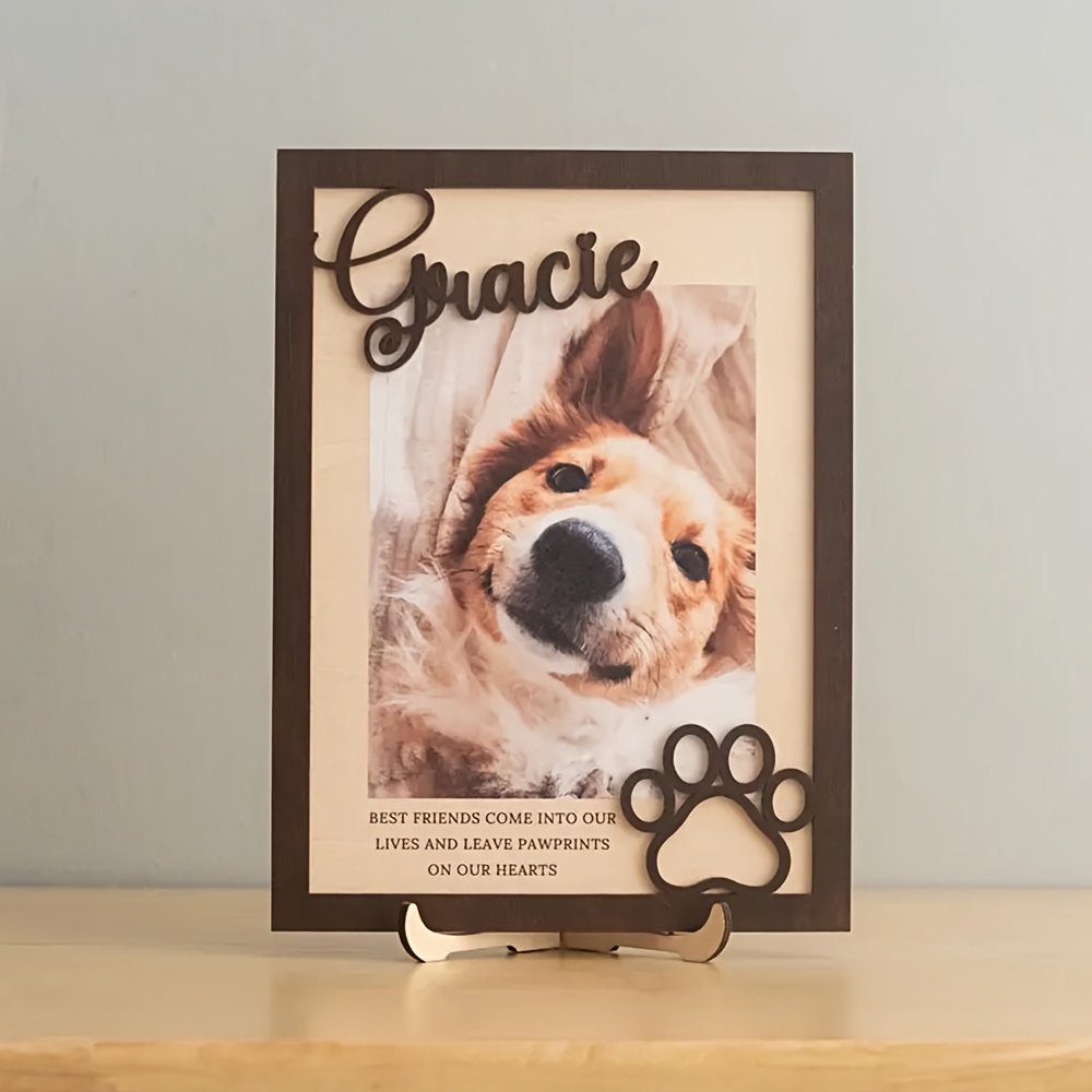 Photo Frame Baby - Customizable Personalized Wooden Pet Photo Frame