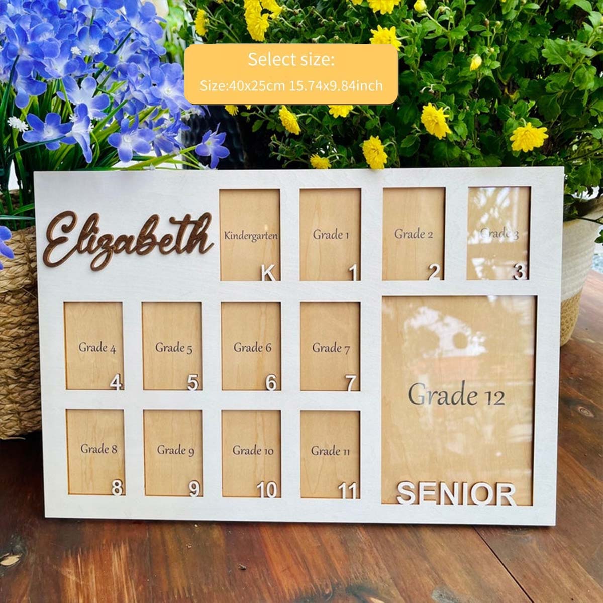 Photo Frame Baby - Custom Photo Frame Board Wooden Plaque
