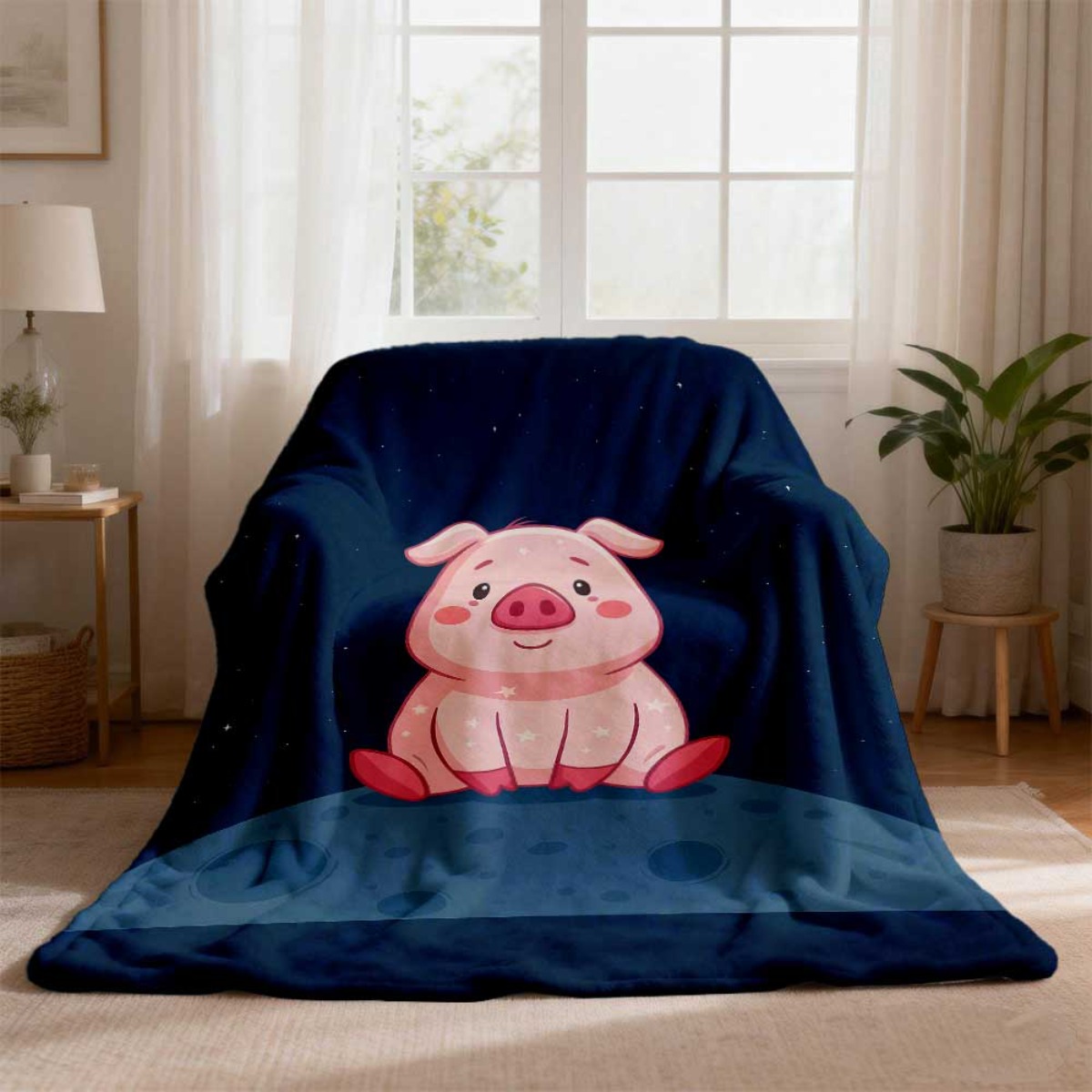Cute Pig Nursery Blanket Throw - Baby Nursery In Hospital ulasan dan harga