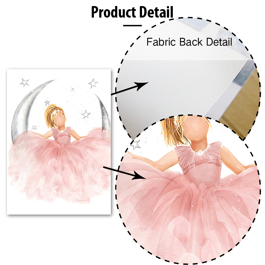 Pink Angel Girl Sun Moon Cloud - Baby Nursery Pink ulasan dan harga