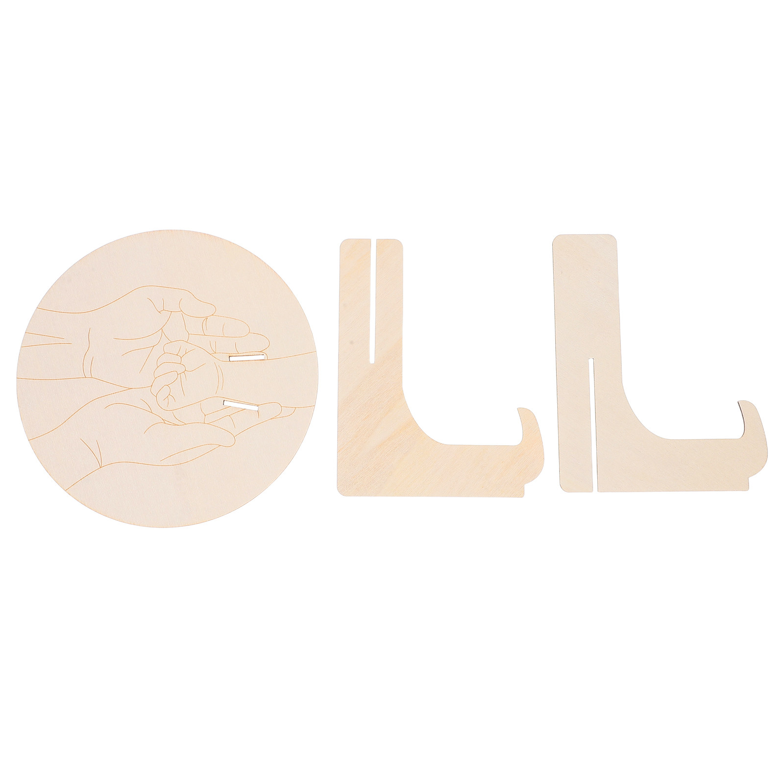 1Set Engraved Round Wooden Bab - Baby Nursery In Hospital ulasan dan harga
