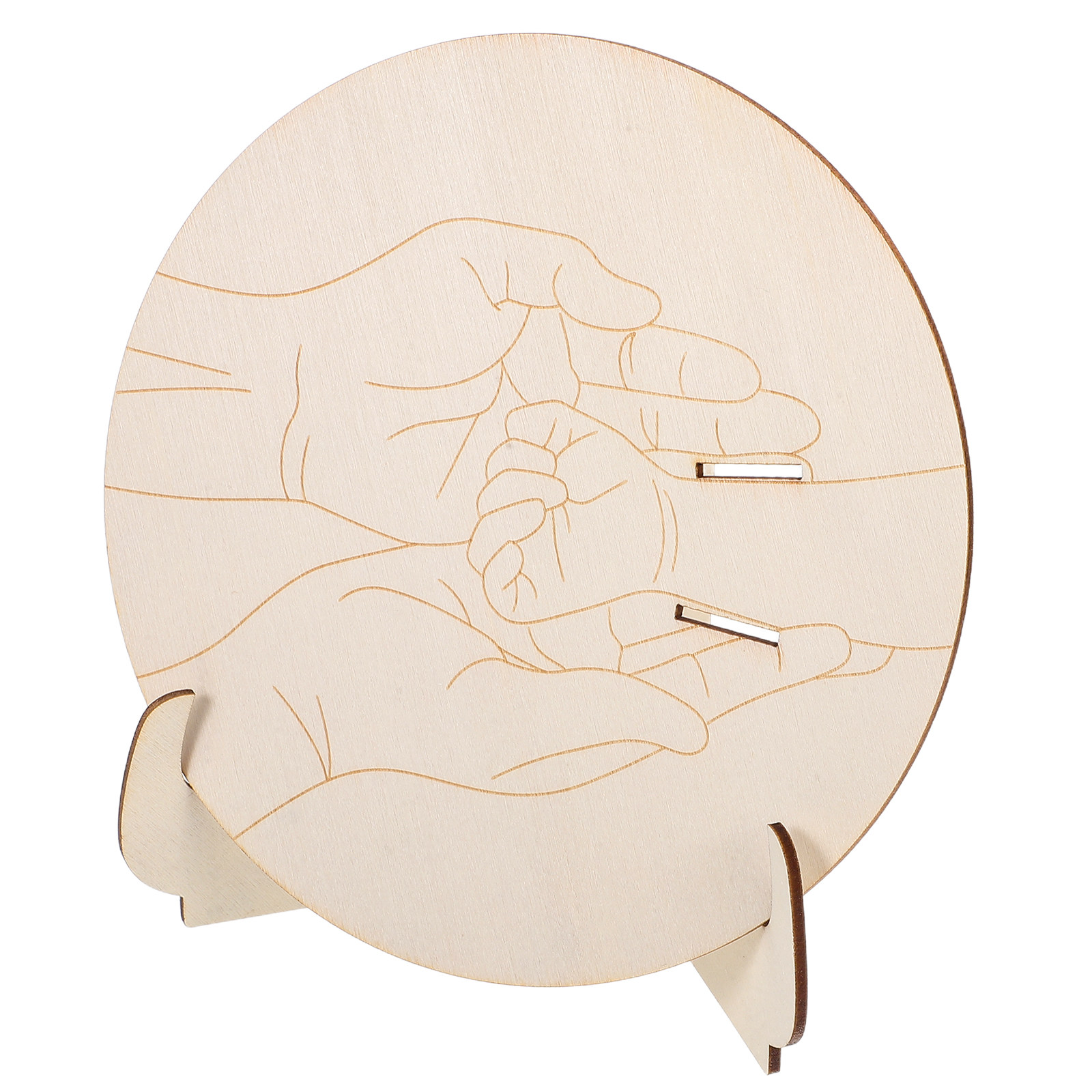 1Set Engraved Round Wooden Bab - Baby Nursery In Hospital ulasan dan harga
