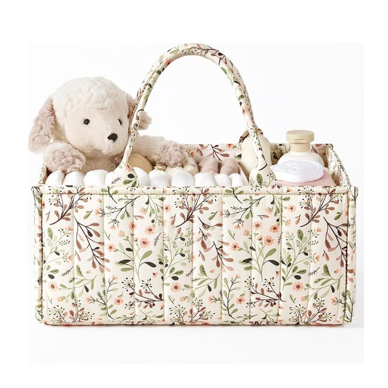 AINY-Floral Diaper Caddy Organ - Baby Nursery Must Haves ulasan dan harga