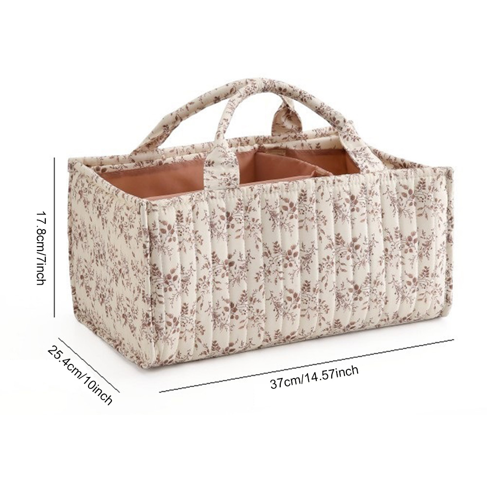 Floral Diaper Caddy Organizer  - Baby Nursery Must Haves ulasan dan harga