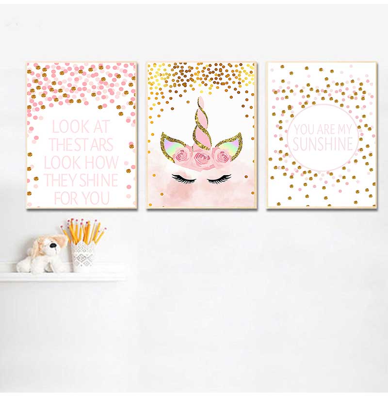 Decorative Picture Baby Girl B - Baby Nursery Pink ulasan dan harga