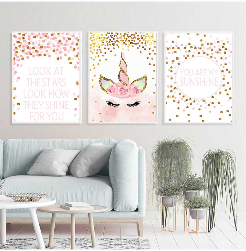 Decorative Picture Baby Girl B - Baby Nursery Pink ulasan dan harga