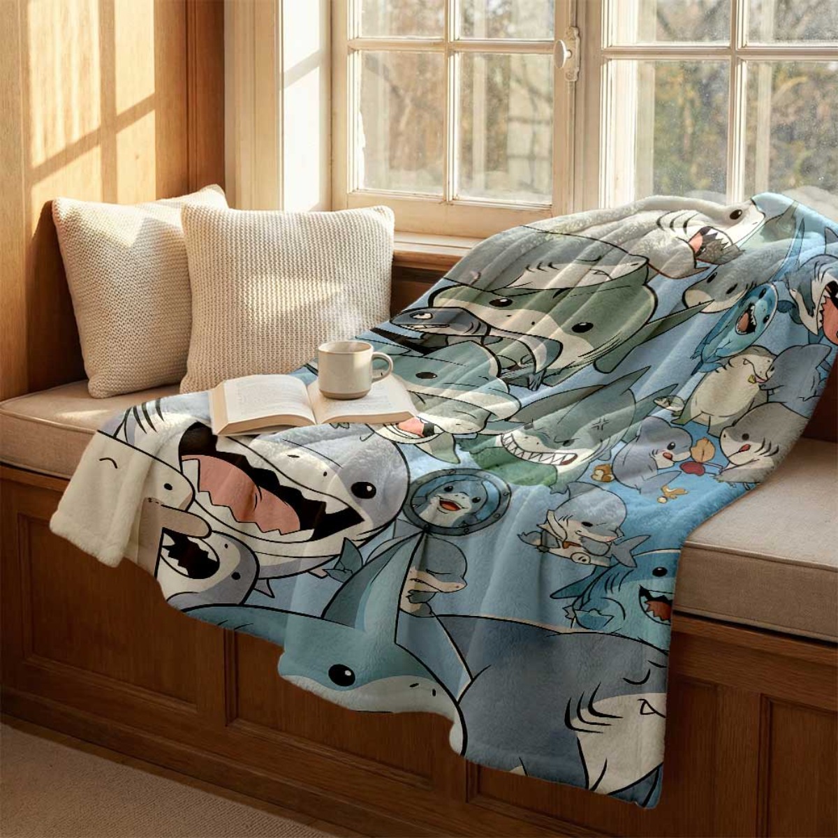 Large Cartoon Baby Sharks Flee - Baby Nursery In Hospital ulasan dan harga