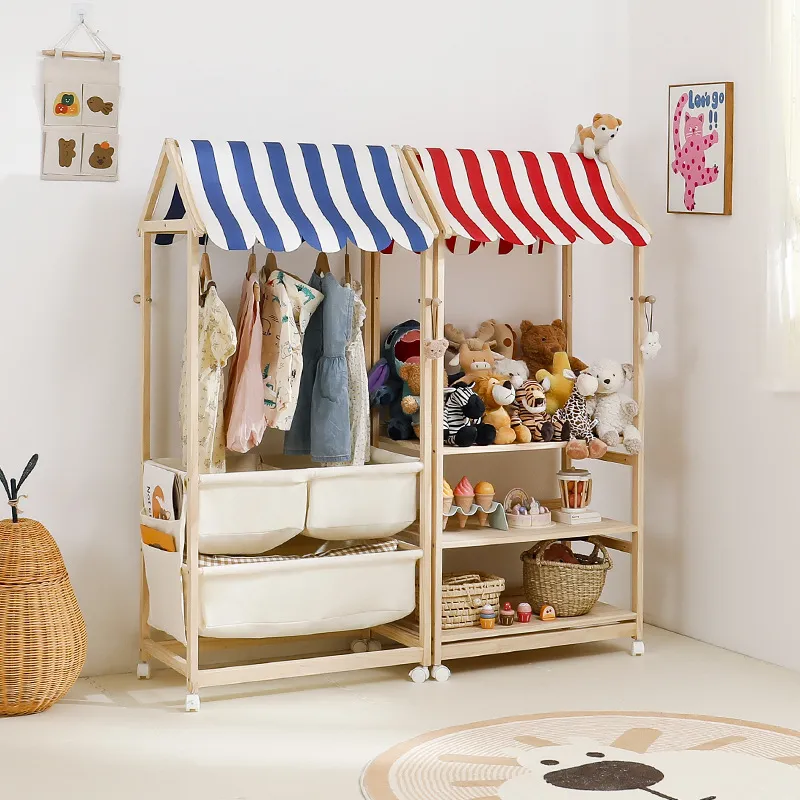Solid Wood Kids Bookshelf Toy  - Baby Bookshelf Small ulasan dan harga