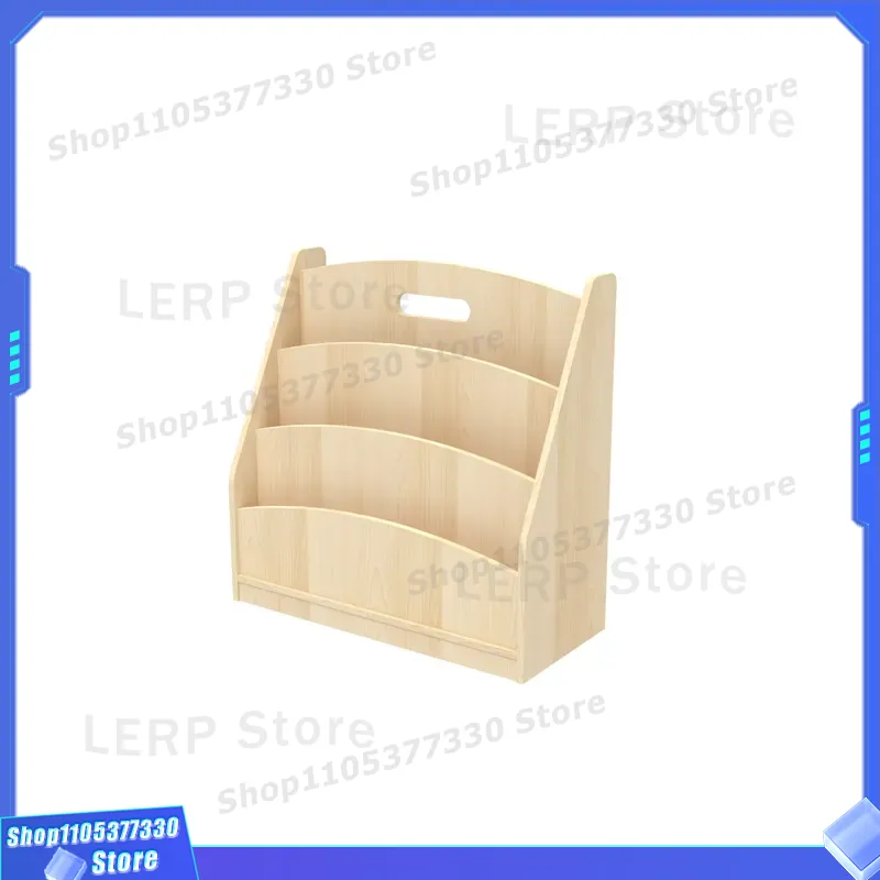 Wooden Hollow Daycare Furnitur - Baby Bookshelf Small ulasan dan harga