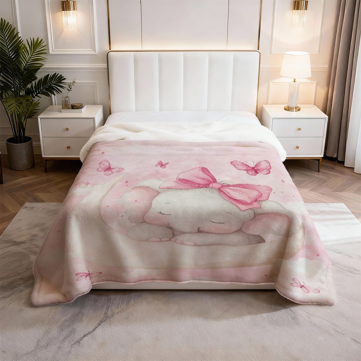 Plush Baby Elephant Moon Blank - Baby Nursery In Hospital ulasan dan harga