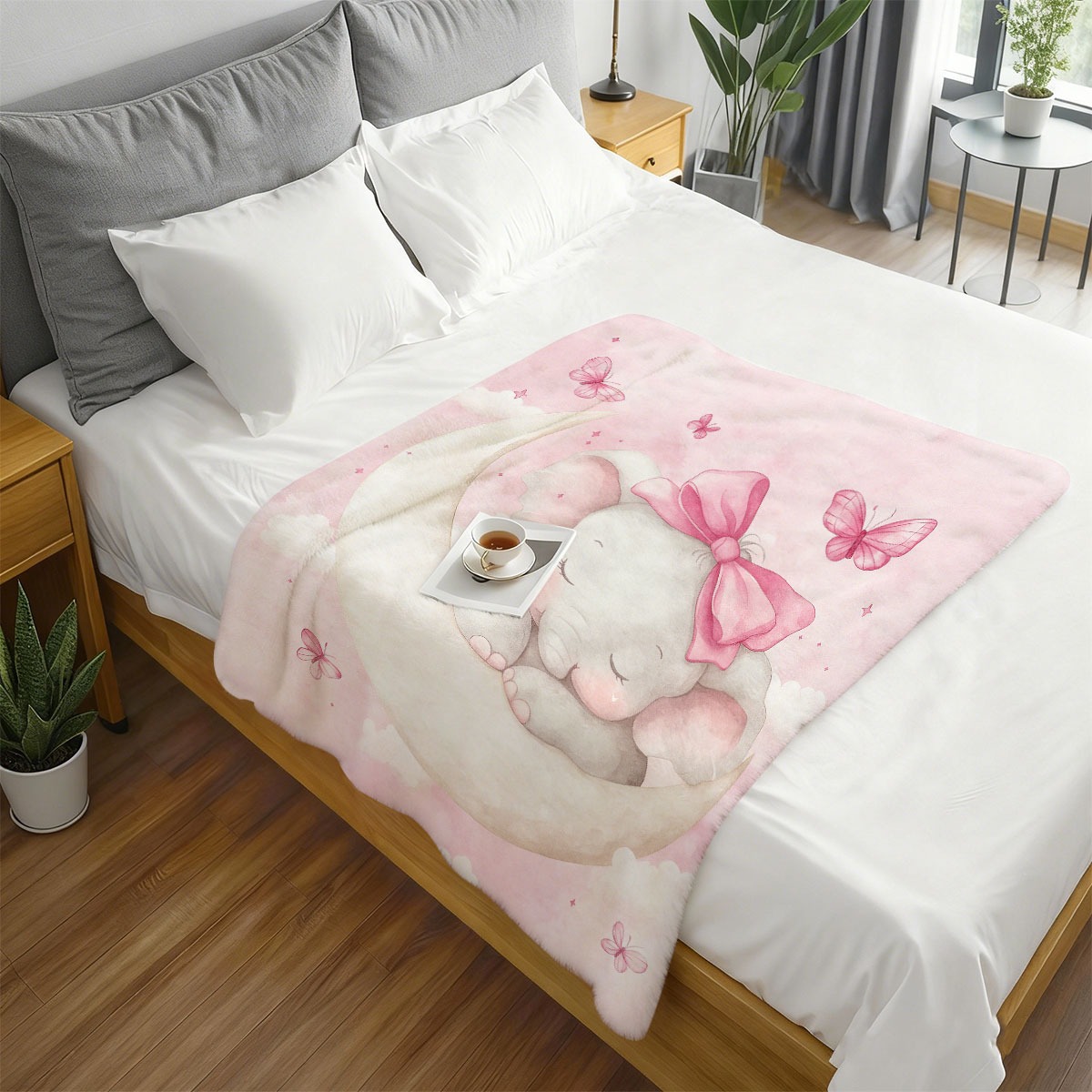 Plush Baby Elephant Moon Blank - Baby Nursery In Hospital ulasan dan harga
