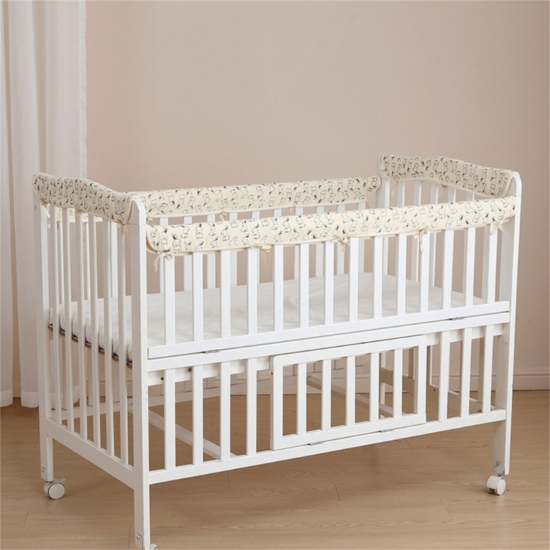 4 PCs Cotton Baby Bed Bumpers  - Bed Rail Toddler ulasan dan harga