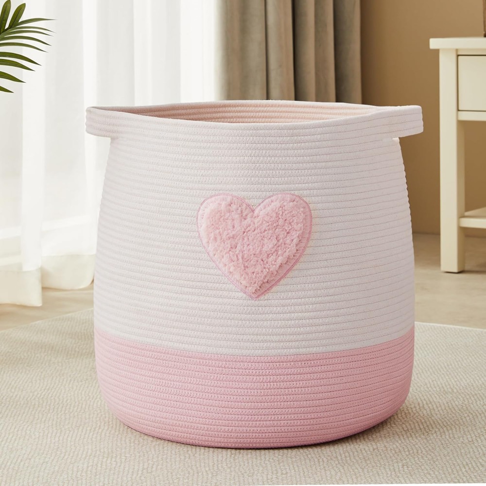 Pink Laundry Basket Hamper for - Baby Nursery Pink ulasan dan harga
