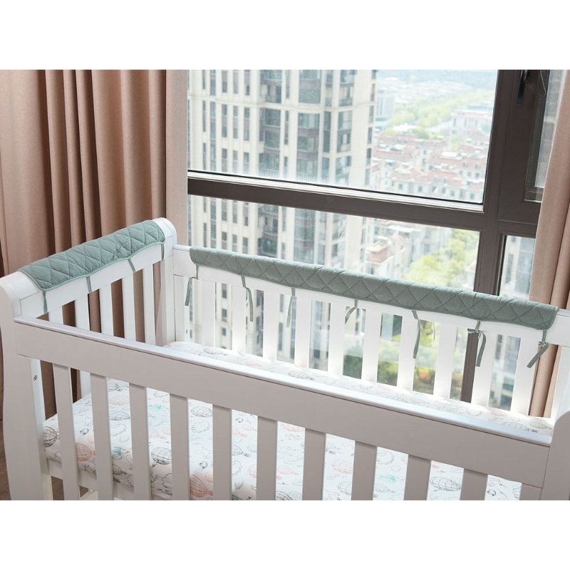 Cotton Crib Bumper Protection  - Bed Rail Toddler ulasan dan harga