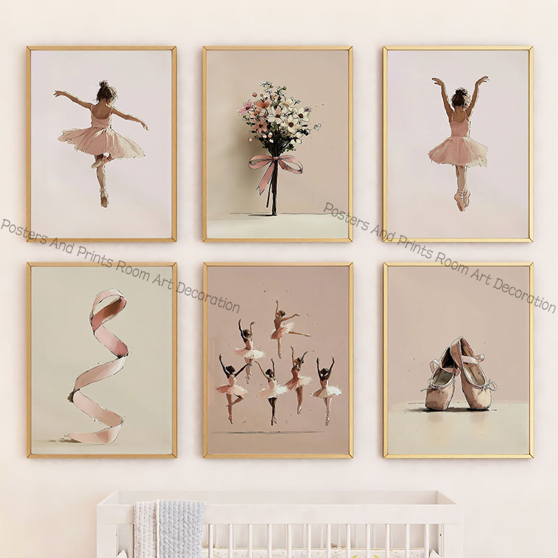 Modern Pink Baby Girl Ballet S - Baby Nursery Pink ulasan dan harga