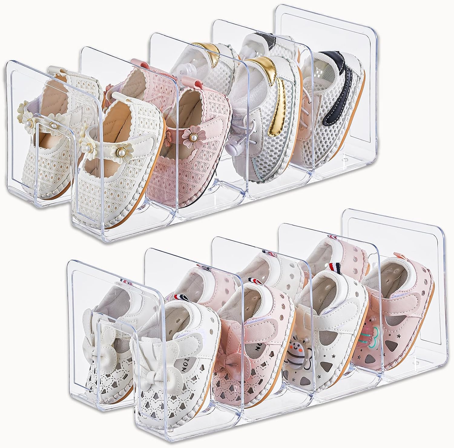 2 Pack Small Shoe Rack 4 Secti - Baby Bookshelf Small ulasan dan harga