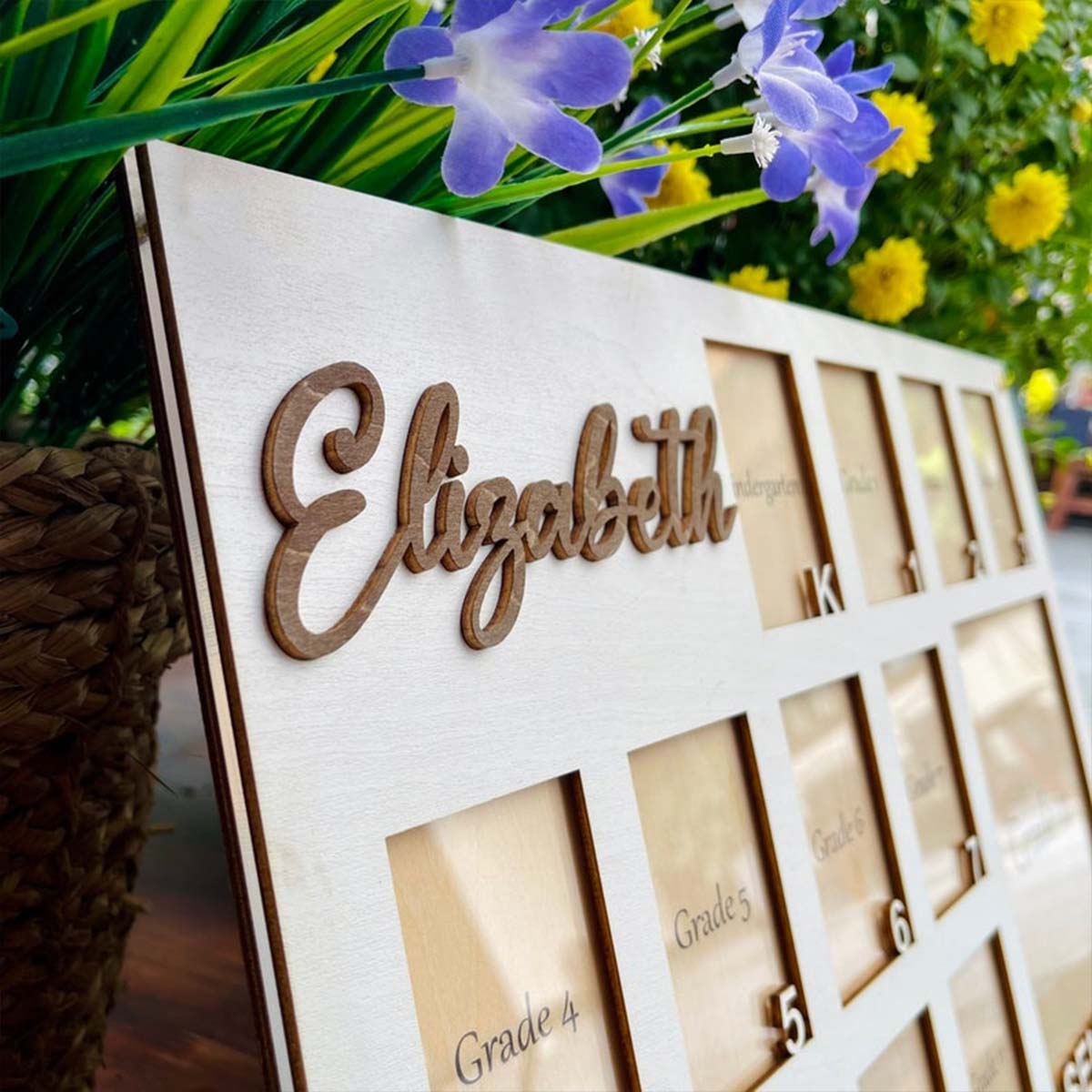 Custom Photo Frame Board Woode - Photo Frame Baby ulasan dan harga
