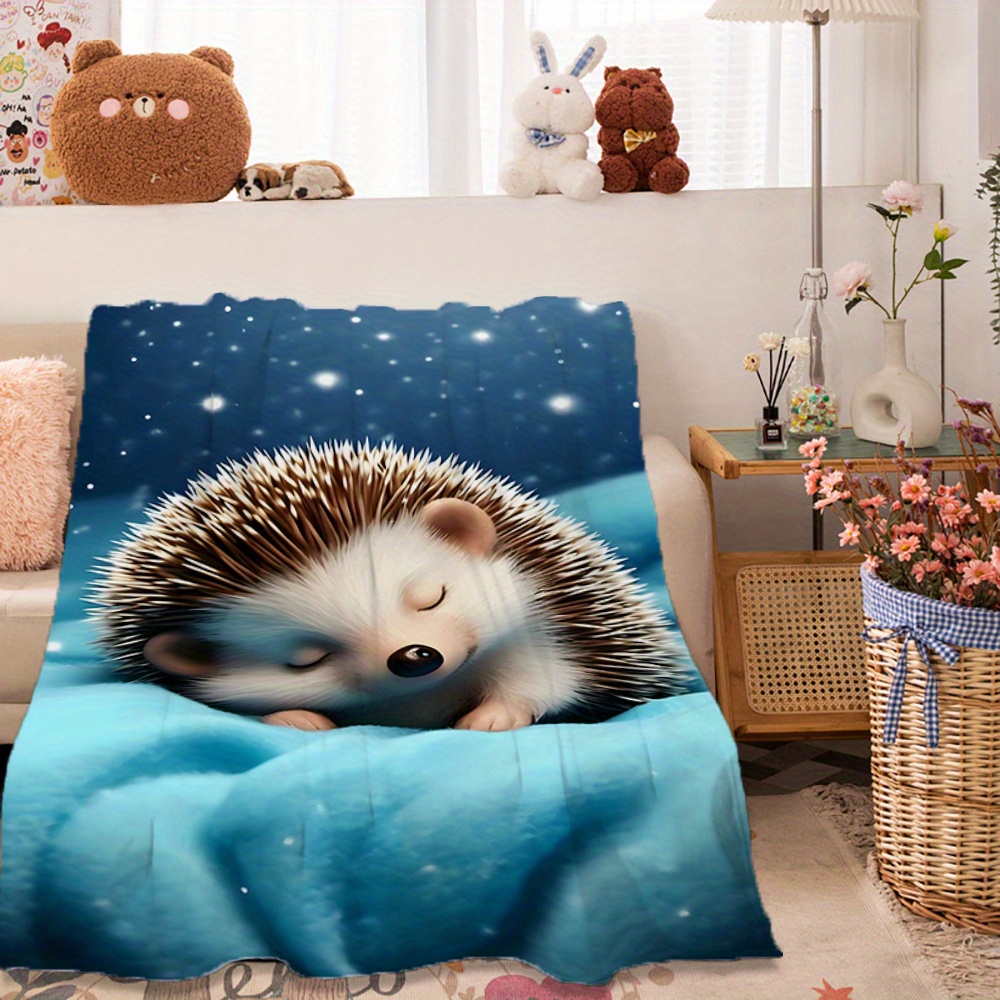 Cute Hedgehog Nursery Blanket  - Baby Nursery In Hospital ulasan dan harga