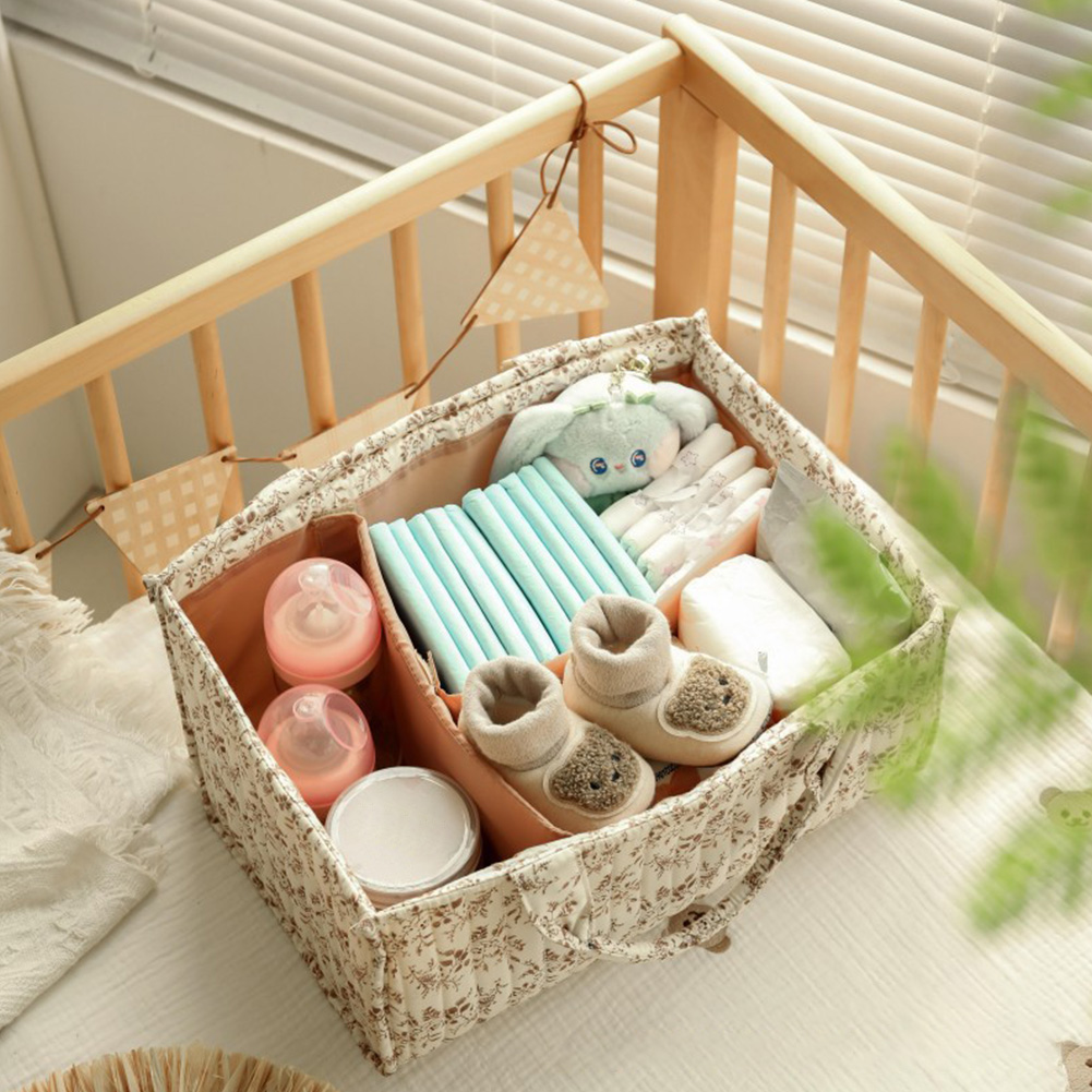 Floral Nursery Storage Basket  - Baby Nursery Must Haves ulasan dan harga