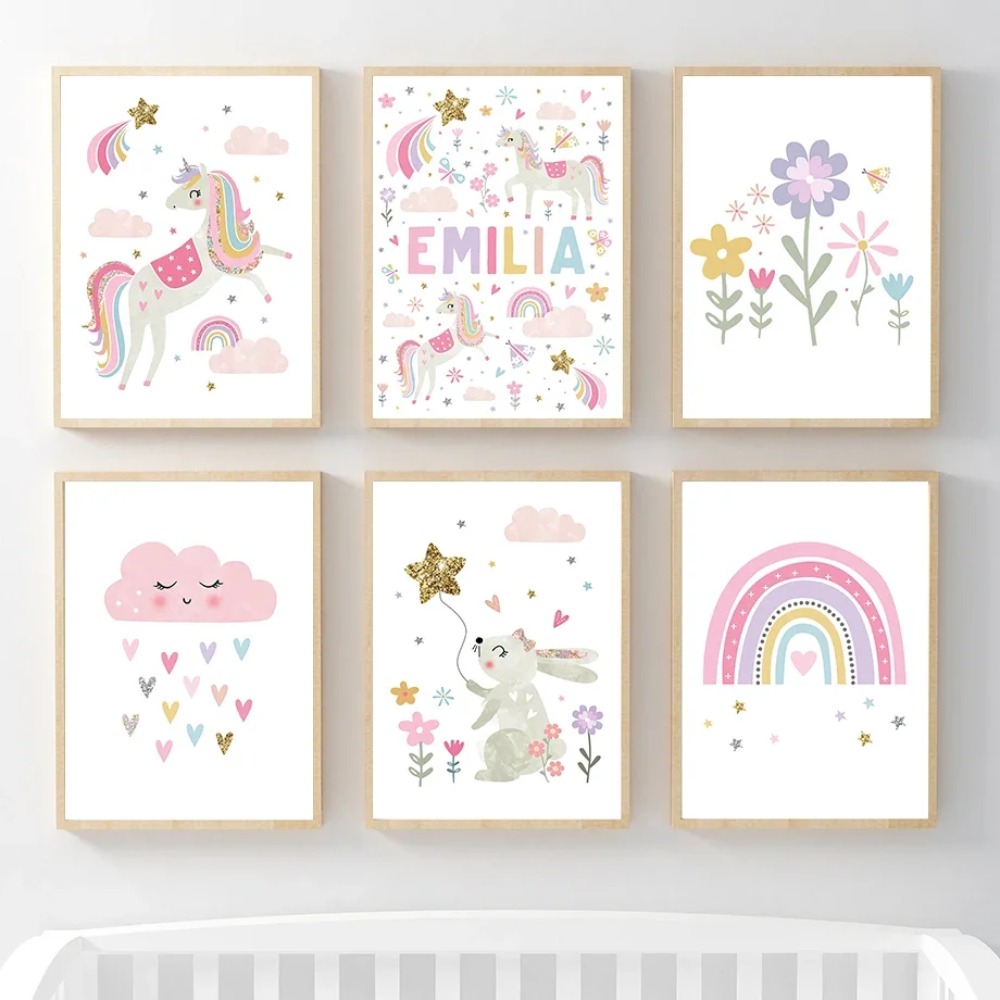 Pink Unicorn Rabbit Rainbow Cl - Baby Nursery Pink ulasan dan harga