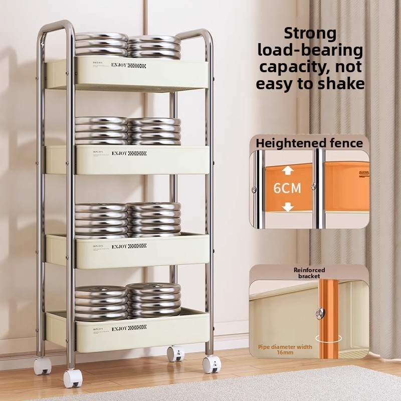 Multifunctional Rolling Cart S - Baby Bookshelf Small ulasan dan harga