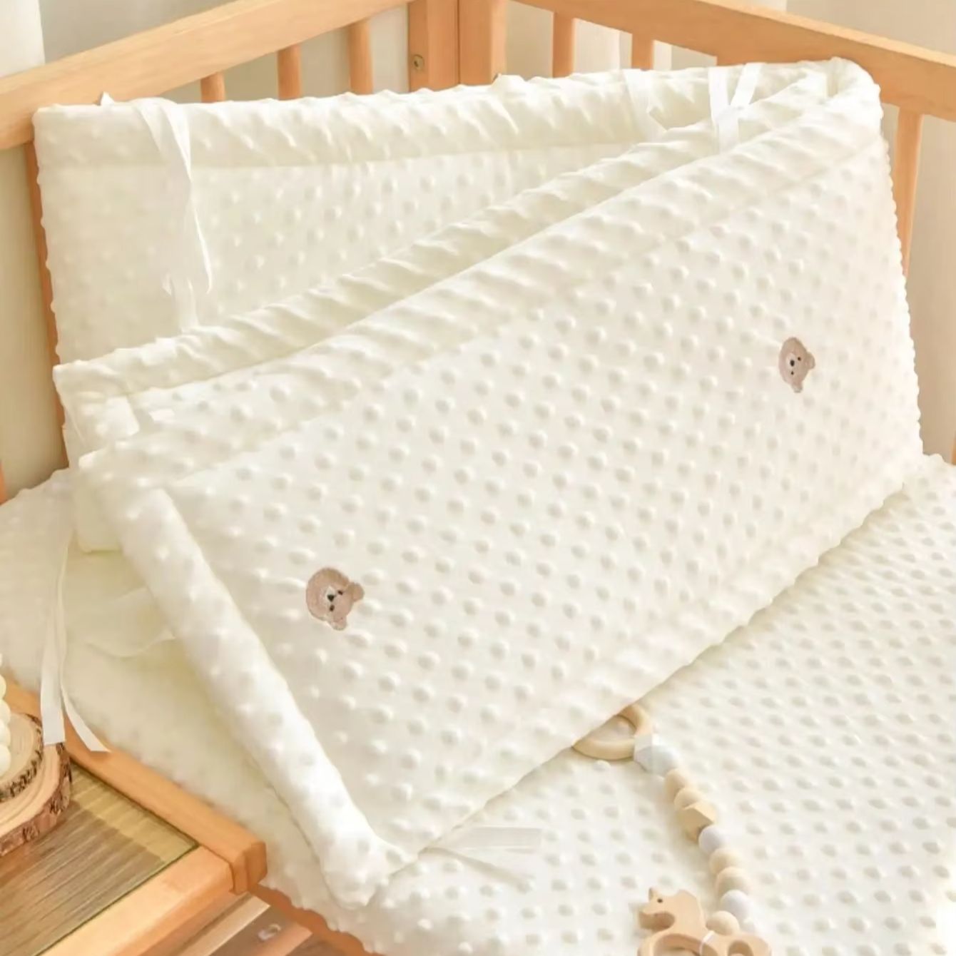 Solid Color Baby Crib Fence Co - Bed Rail Toddler ulasan dan harga
