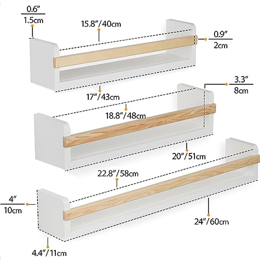Wall Shelf Wall Hanging Childr - Baby Bookshelf Small ulasan dan harga